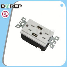 BAS15-2USB высокой стеной безопасности переключатель стены USB разъем